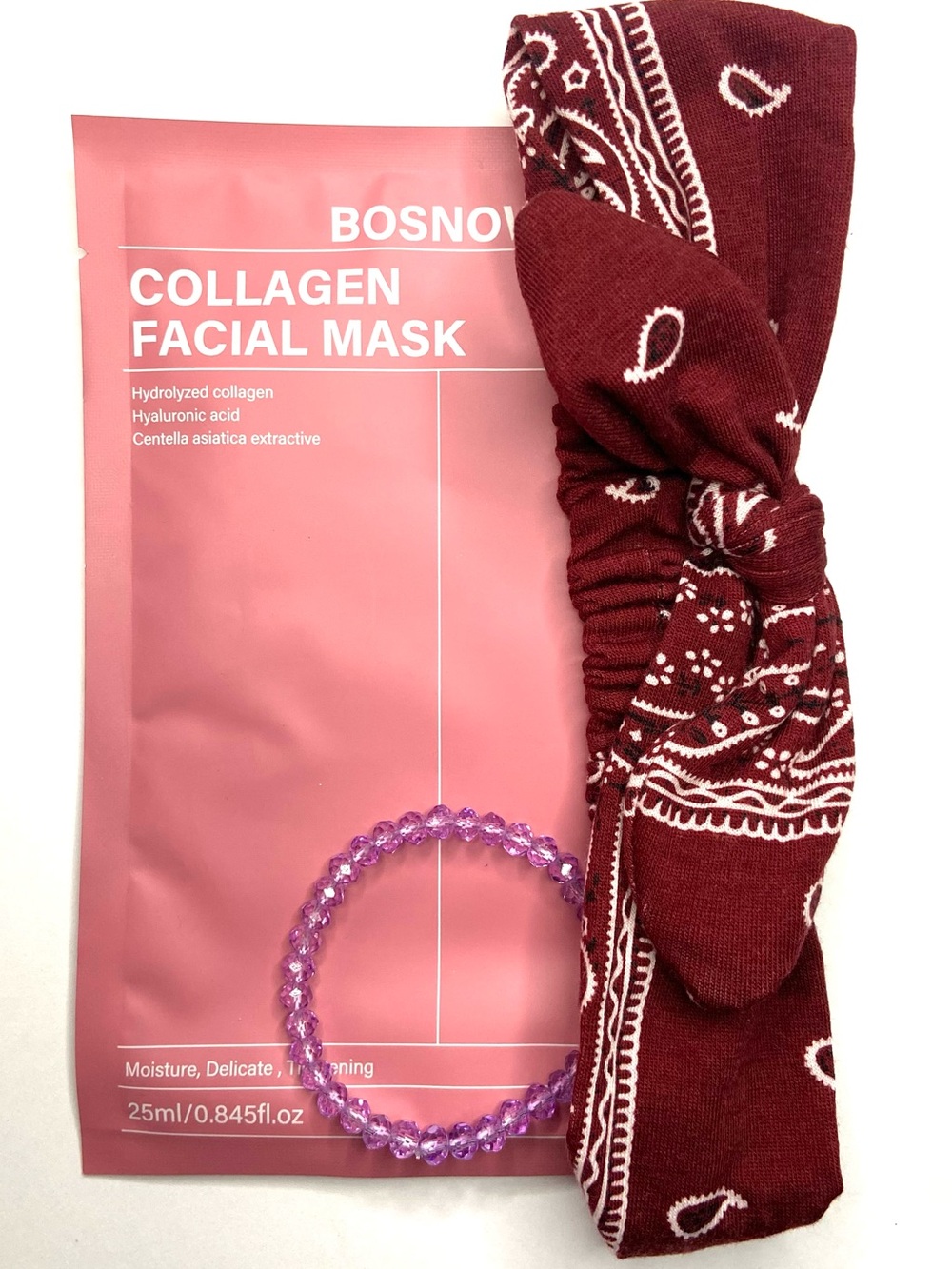 3 pcs face mask headband bracelet